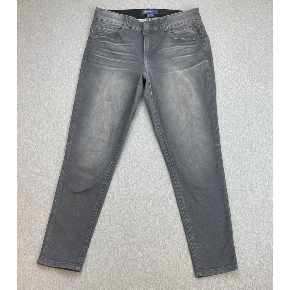 Democracy Jeans Womens‎ 18 Gray Cotton Blend Stretch Skinny Mid-Rise